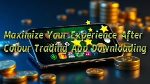 illustration text 'Maximize Your Experience After Colour Trading App Downloading '