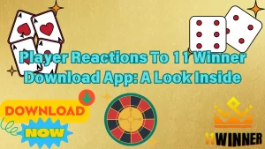 illustration text 'Player Reactions To 11 Winner Download App: A Look Inside'