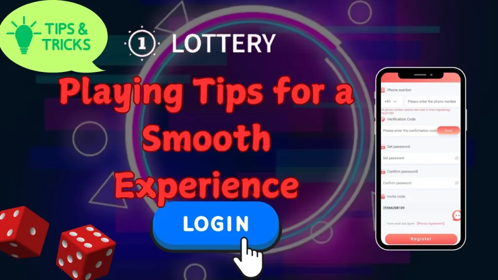 illustration text 'playing tips for a smooth experience'